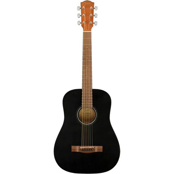 Fender FA-15 3/4 Scale Steel String Acoustic Guitar, with 2-Year Warranty, Black, with Gig Bag