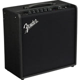 Fender Mustang LT50 Guitar Amp, 50 Watts, 30 Preset Effects Bundle with Fender Telepath Wireless System, Mystic Ice Blue and Black and Joe Strummer Instrument Cable, Drab Green, 13ft