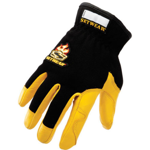 Setwear Pro Leather Gloves (Medium, Tan)