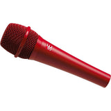 sE Electronics V7 Handheld Supercardioid Dynamic Microphone (Red) Bundle with Mic Stand with Fixed Boom, XLR- XLR Cable