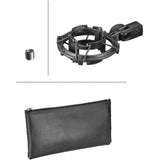 Audio-Technica AT2035PK Studio Condenser Microphone Pack with ATH-M20x Headphones and Cabled Boom Arm