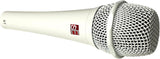 sE Electronics V7 Handheld Supercardioid Dynamic Microphone (White) Bundle with Mic Stand with Fixed Boom, XLR- XLR Cable