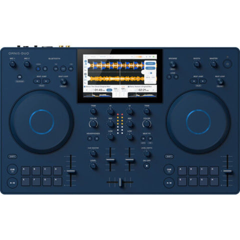 AlphaTheta OMNIS-DUO Portable Battery-Powered All-in-One DJ System with Bluetooth