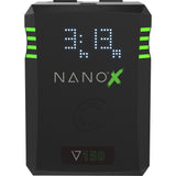 Core NANOV150X, 150wh Micro Sized V-Mount Smart Battery Pack (Pair) Bundle with Core SWX GPM-X2S Mini Dual Travel Battery Charger