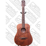 Luna Safari Series Tattoo Travel-Size Dreadnought Acoustic Guitar