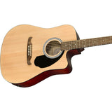 Fender FA-125CE Dreadnought Acoustic Electric Guitar, with 2-Year Warranty, Natural