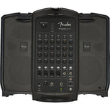 Fender Passport Event Series 2 Portable 375W Powered PA System Bundle with Fender Compact Speaker Stands, with Bag, P-52S Microphone Kit and Professional Series Cable 15'