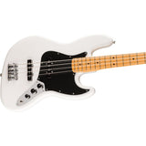 Fender Player II Jazz Bass - Polar White with Maple Fingerboard Bundle with Fender FE620 Electric Guitar Gig Bag (Black), Fender 12-Pack Picks and Fender 10ft Instrument Cable