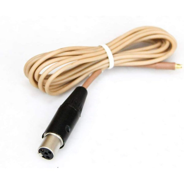 Mogan 2mm Replacement Microphone Cable for Shure Wireless Transmitters (Beige, 6')