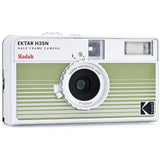 KODAK EKTAR H35N Half Frame Film Camera Bundle with Kodak Ultramax 400/24EXP 35mm Roll Film (Striped Green, Bundle)