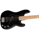 Squier by Fender Precision Bass Guitar Kit, Affinity Series, Laurel Fingerboard, Black Bundle with Fender Guitar Stand, Height-Adjustable with Sturdy Metal