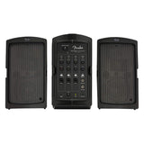 Fender 6942000000 Passport Conference Series 2 Portable Powered PA System Bundle with Fender P-52S Microphone Kit, Black