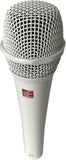 sE Electronics V7 Handheld Supercardioid Dynamic Microphone (White) Bundle with Mic Stand with Fixed Boom, XLR- XLR Cable