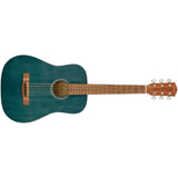 Fender FA-15 3/4 Scale Steel String Acoustic Guitar, with 2-Year Warranty, Blue, with Gig Bag