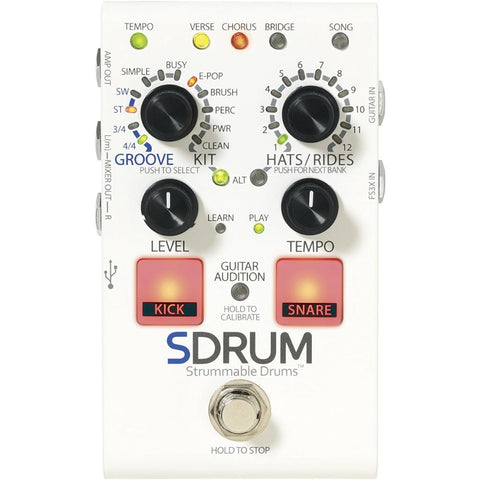 DigiTech Automatic Drum Machine Pedal Multi Effect Processor (SDRUM-U)