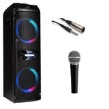 Gemini Sound GHK-2800-4800W Party Speaker Bundle with Polsen M-85 Professional Dynamic Handheld Microphone (Dark Gray) XLR to TRS Cable