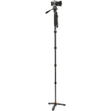 3 Legged Thing Taylor 2.0 Magnesium Monopod Super Kit with Video Head and DocZ2 Foot (Darkness)