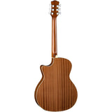 Luna Guitars Henna Dragon 6 String Spruce Acoustic/Electric Guitar, Right (HEN DRA SPR)