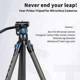 Sirui ST124 4-Section Carbon Fiber Tripod & VA-5 X Fluid Head Kit