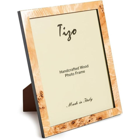 Tizo Design Women's 8x10 Wood Frame, Natural Burl, Tan, One Size