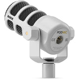 RODE PodMic Dynamic Podcasting Microphone (White)