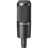 Audio-Technica AT2035 Cardioid Condenser Microphone Bundled with 20ft XLR Cable + Pop Filter + Microphone Arm (4 Items)