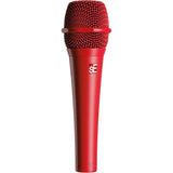sE Electronics V7 Handheld Supercardioid Dynamic Microphone (Red) Bundle with Mic Stand with Fixed Boom, XLR- XLR Cable