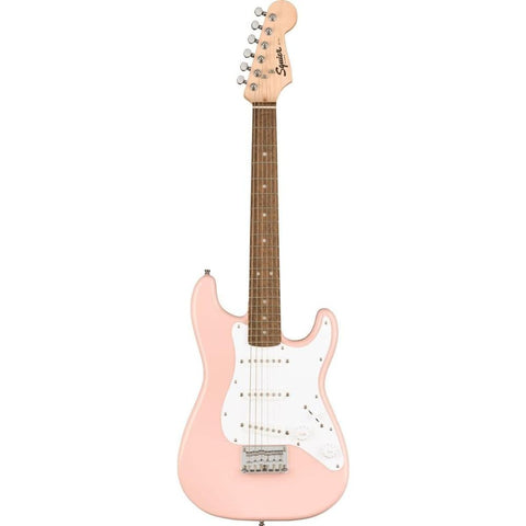 Mother Mantis: Squier Mini Stratocaster Electric Guitar, Shell Pink, Laurel Fingerboard Squier