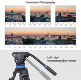 Sirui SH25 Aluminum Video Tripod with Fluid Head