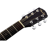 Fender CD-60SCE Dreadnought Cutaway Acoustic Electric Guitar, with 2-Year Warranty, Fishman Pickup and Preamp System, Black