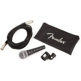 Fender 6942000000 Passport Conference Series 2 Portable Powered PA System Bundle with Fender P-52S Microphone Kit, Black