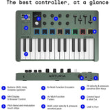 Arturia MiniLab 3 Mint Compact MIDI Keyboard and Pad Controller (Special Edition Mint Green)