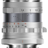 Thypoch Full-frame Photography Lens Simera 35mm f1.4 for  Fujifilm X Mount -- Silver