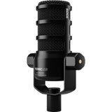 RODE PodMic USB and XLR Dynamic Broadcast Microphone Bundle with Auray BAI-2N Two-Section Broadcast Arm with Internal Springs