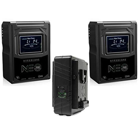 Core SWX 2X Hypercore NEO-150S 14.8V 147Wh V-Mount Mini Li-Ion Batteries, Bundle GPM-X2S Charger
