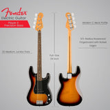 Fender Player II Precision Bass - 3-color Sunburst with Rosewood Fingerboard