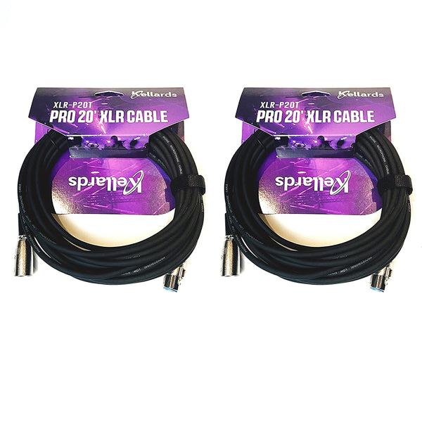 Kellards XLR-P20T Pro 20' XLR Cable (Pair)