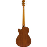 Fender CB-60SCE Acoustic Bass Natural, Laurel Fingerboard Bundle with Fender Guitar Stand, Height-Adjustable with Sturdy Metal