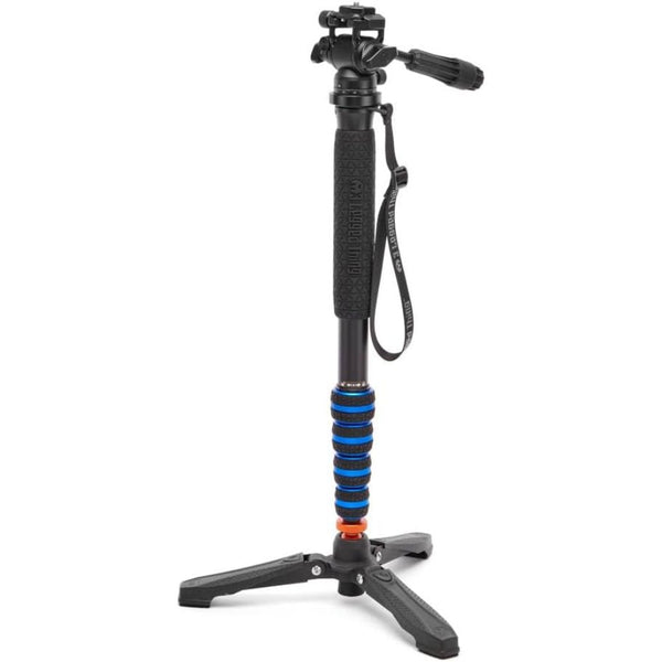 3 Legged Thing Taylor 2.0 Magnesium Monopod Super Kit with Video Head and DocZ2 Foot (Blue)