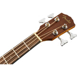 Fender CB-60SCE Acoustic Bass Natural, Laurel Fingerboard Bundle with Fender Guitar Stand, Height-Adjustable with Sturdy Metal