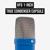 RODE NT1 Signature Series Large-Diaphragm Condenser Microphone (Cobalt) Bundle with Mic Stand with Fixed Boom