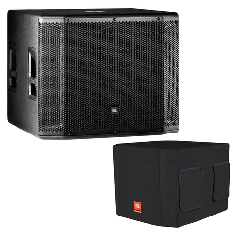 JBL SRX818SP 18" Self-Powered Subwoofer System Bundle with JBL BAGS Deluxe Padded Protective Cover for SRX818SP Loudspeaker