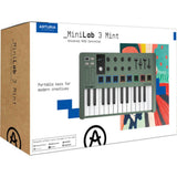 Arturia MiniLab 3 Mint Compact MIDI Keyboard and Pad Controller (Special Edition Mint Green)