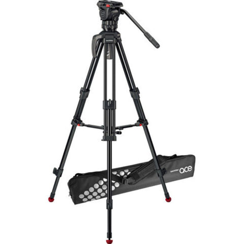 Sachtler 75/2 Mark II Aluminum Tripod System with Ace M Head & Mid-Level Spreader