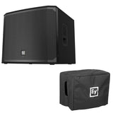 Electro-Voice EKX-18SP Powered 18" Subwoofer with US Power Cord Bundle Padded Cover for EKX-18S/18SP