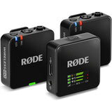 RODE Wireless GO (Gen 3) 2-Person Compact Digital Wireless Microphone Recorder Black Bundle with Rode Lavalier GO Microphone Systems (2 Pack), Anti-Static Screen Cleaning Wipes (5-Pack)