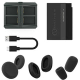 Hollyland Cosmo C1 SDI/HDMI Wireless Video Transmission System Bundle with Headphone Softie Earpad Covers and Microphone Sanitizer Spray