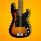 Fender Player II Precision Bass 3 color Sunburst w/ Rosewood Bundle with Fender FB620 Electric Bass Gig Bag Black, Fender Classic Celluloid Guitar Picks 12-Pack and 10ft Fender Instrument Cable Black