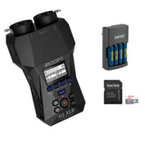 Zoom H1 XLR Portable Audio Recorder for Video Bundle with SanDisk 32GB Ultra UHS-I microSDHC Memory Card with SD Adapter, Watson 4-Hour Rapid Charger with 4 AA NiMH Rechargeable Batteries (2300mAh)