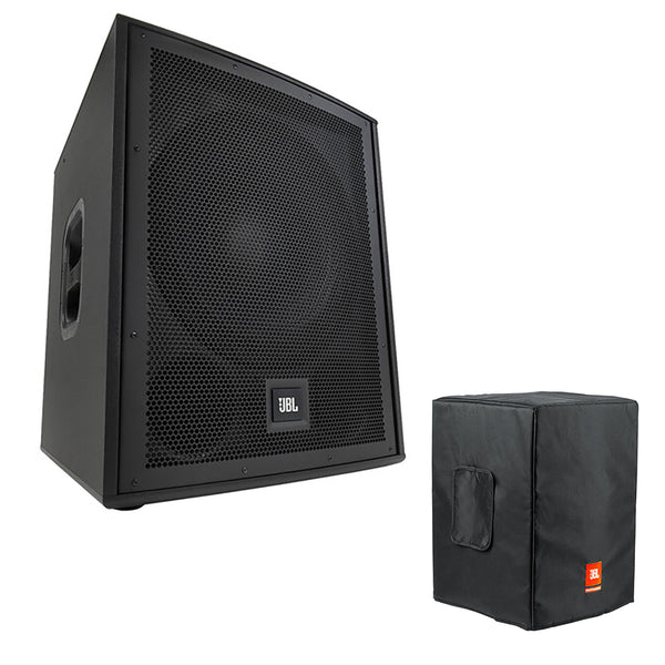 JBL IRX115S Compact Powered 15" Portable Subwoofer Bundle with JBL BAGS Slip On Cover for IRX115S Subwoofer (Black)